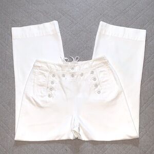 Lauren Ralph Lauren White Wide Leg Flare Jeans